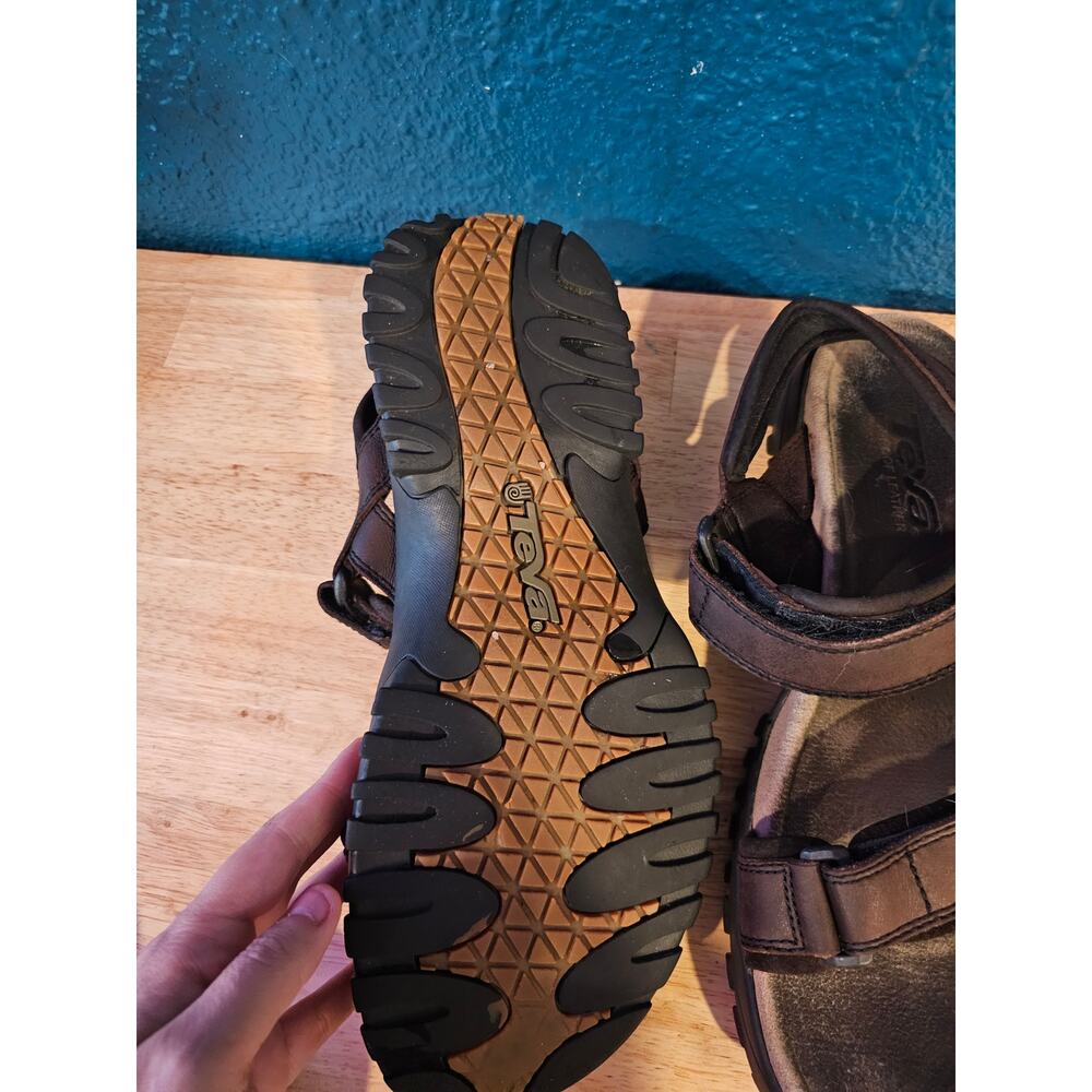 Teva Men's Hiking Sandals Size 12 Brown Outdoor Trail Walking Comfort Shoes - Picture 7 of 9
